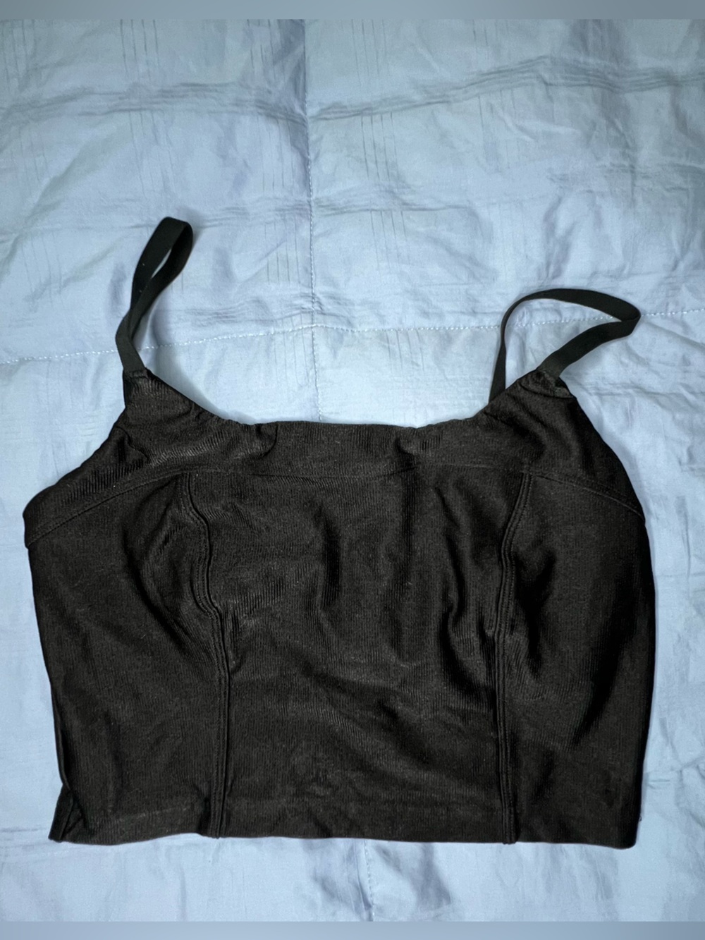 aerie Black Seam Detail Sports Bralette